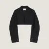 Kort kokongjacka i ull och mohair Kort kokongjacka i ull och mohair