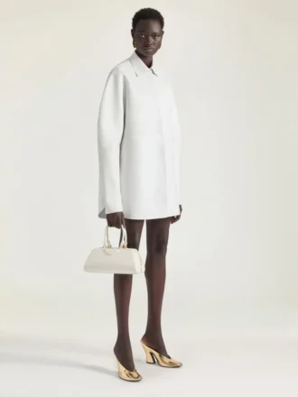 Liten Antigona East-West-väska i boxläder