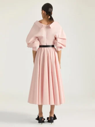 Lång cirkulär kjol i poplin