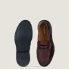 Loafers för herrar i borstat läder Loafers för herrar i borstat läder