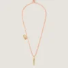 Lucky Charms-halsband i siden och metall