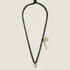 Lucky Charms-halsband i siden och metall Lucky Charms-halsband i siden och metall