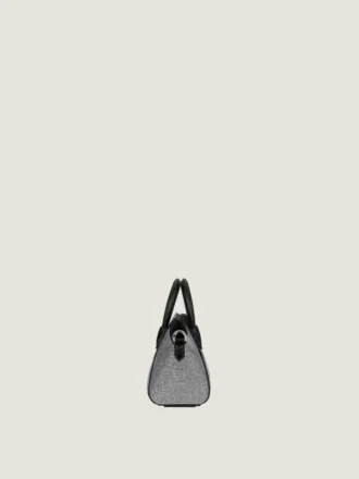 Micro Antigona Bag i satin med strass