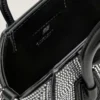 Micro Antigona Bag i satin med strass Micro Antigona Bag i satin med strass