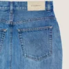 Midilång byxkjol i mellablå denim Midilång byxkjol i mellablå denim