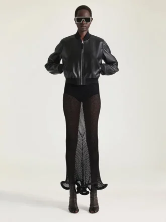 Bomberjacka i nappaläder