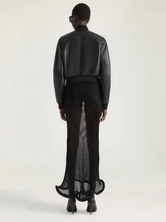 Bomberjacka i nappaläder