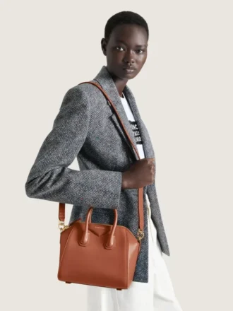 Mini Antigona Bag i Box-läder