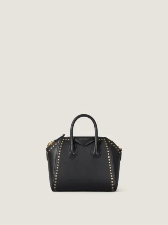 Mini Antigona Bag i Box-läder med nitar