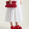 Mjuk clutch i nappaläder