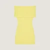 Off-shoulder-miniklänning i ull Off-shoulder-miniklänning i ull