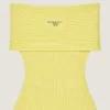 Off-shoulder-miniklänning i ull Off-shoulder-miniklänning i ull