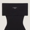 Off-shoulder-miniklänning i ull Off-shoulder-miniklänning i ull