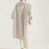 Parka med dragkedja och sjalkrage i bomull Parka med dragkedja och sjalkrage i bomull