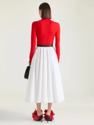 Polokofta i stickat med Second Skin-effekt