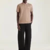 polotröja i bomull med Givenchy Paris-grosgrain polotröja i bomull med Givenchy Paris-grosgrain