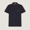 polotröja i bomull med Givenchy Paris-grosgrain polotröja i bomull med Givenchy Paris-grosgrain