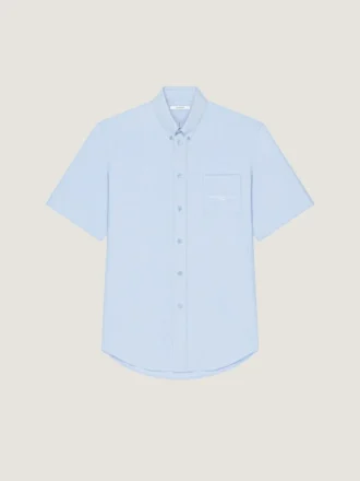 Skjorta i bomulls-oxford med Givenchy Paris-jacquard
