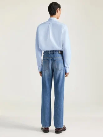 Skjorta i bomulls-oxford med Givenchy Paris-jacquard
