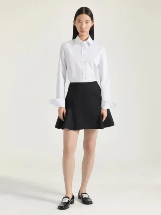 Skjorta i poplin med Givenchy-broderi