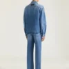 Skjorta med couture-sömmar i skuggtvättad denim Skjorta med couture-sömmar i skuggtvättad denim