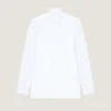 Slim Fit-skjorta i poplin med Givenchy-broderi Slim Fit-skjorta i poplin med Givenchy-broderi