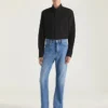 Slim Fit-skjorta i poplin med Givenchy-broderi
