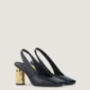 Slingbacks i läder Slingbacks i läder