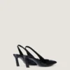 spikiga slingbacks i läder spikiga slingbacks i läder