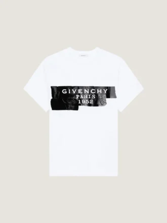 T-shirt i bomull med Givenchy-bandtryck
