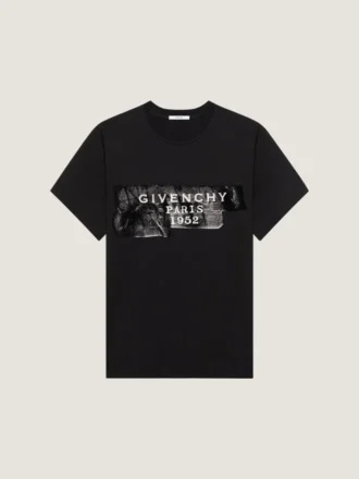 T-shirt i bomull med Givenchy-bandtryck