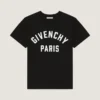 T-shirt i bomull med Givenchy Paris-broderi T-shirt i bomull med Givenchy Paris-broderi