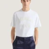 T-shirt i bomull med Givenchy Paris-broderi T-shirt i bomull med Givenchy Paris-broderi