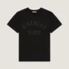 T-shirt i bomull med Givenchy Paris-broderi T-shirt i bomull med Givenchy Paris-broderi
