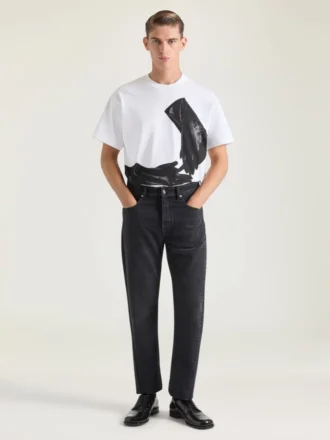 T-shirt i bomull med surrealistiskt tryck