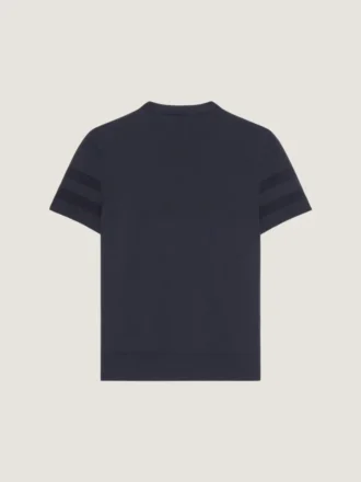 T-shirt i bomullstrikå med Givenchy Paris-jacquard