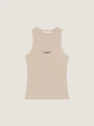 Tanktop i Slim Fit-passform i bomull med Givenchy Paris-tryck