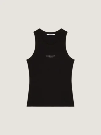Tanktop i Slim Fit-passform i bomull med Givenchy Paris-tryck