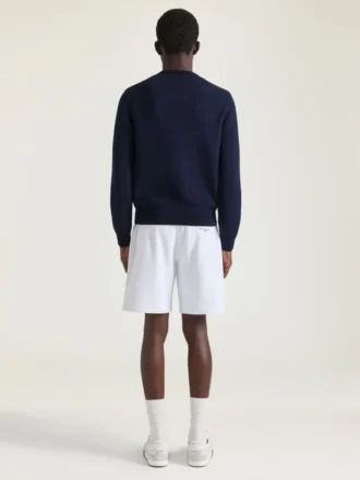 Tröja i bomullstrikå med Givenchy Paris-broderi