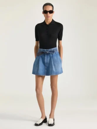 Tux tvåfärgade loafers i läder