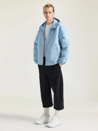 Vindjacka i polyfaille med broderat Givenchy-märke