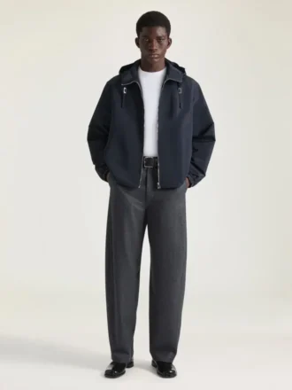 Vindjacka i polyfaille med broderat Givenchy Paris